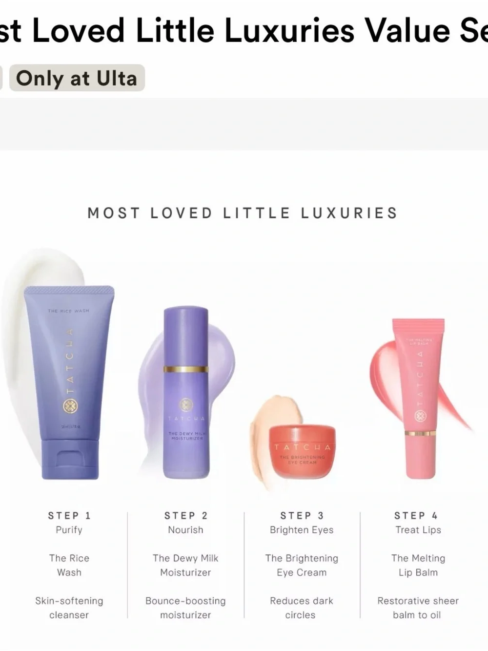 Tatcha curated skincare